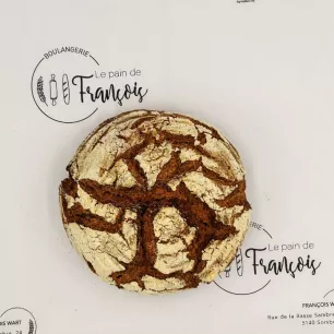 Pain levain seigle 100% Pain levain seigle 100%