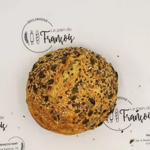 Pain levain froment 80% multigraines