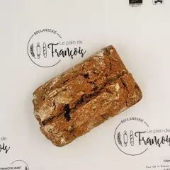 Pain levain seigle noix et raisin BIO